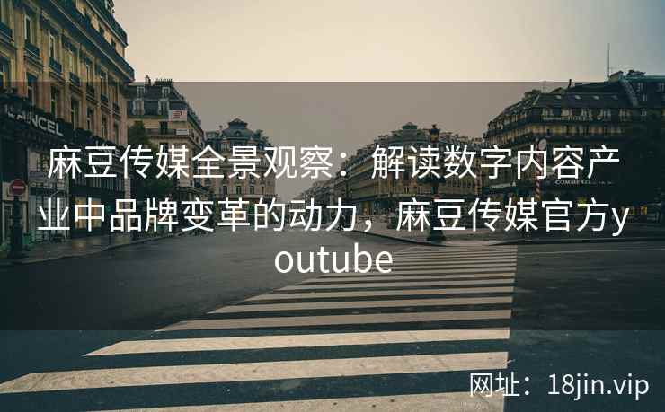 麻豆传媒全景观察：解读数字内容产业中品牌变革的动力，麻豆传媒官方youtube