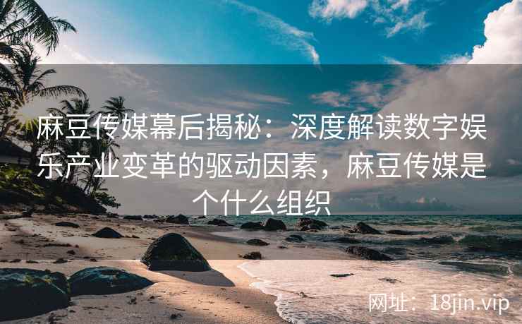 麻豆传媒幕后揭秘：深度解读数字娱乐产业变革的驱动因素，麻豆传媒是个什么组织